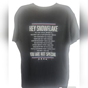 American AF Graphic Snowflake Tee Shirt Men Size Large